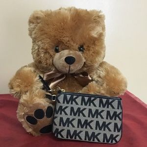 Michael Kors Signature Canvas/Leather Wristlet